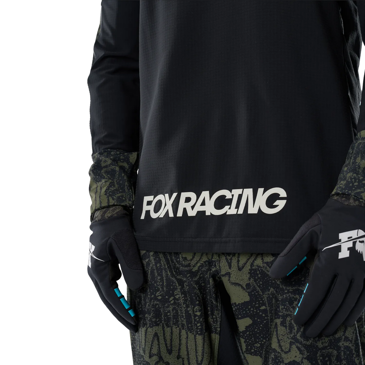 Fox Racing Defend Thermal Long Sleeve MTB Jersey - Lunar - Black