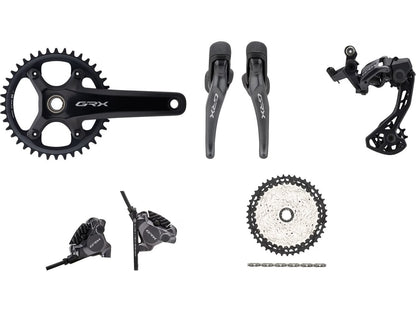 Shimano GRX RX820 12 Spd Groupset with Dropper Post Lever - 10-51t