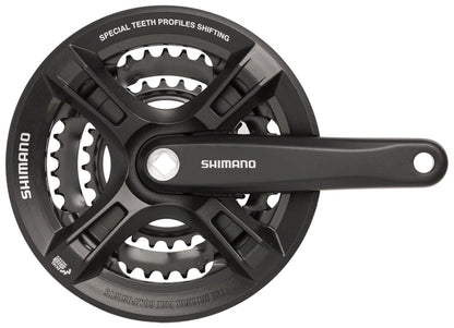Shimano Altus 7-8 Spd Square Taper Crankset - Black