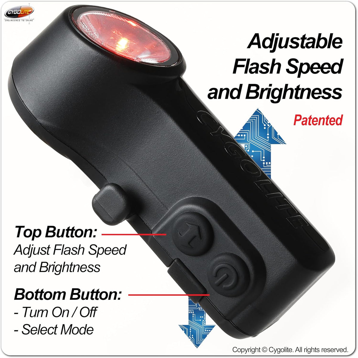 Cygo Lite Slingshot Pro 210 USB Taillight