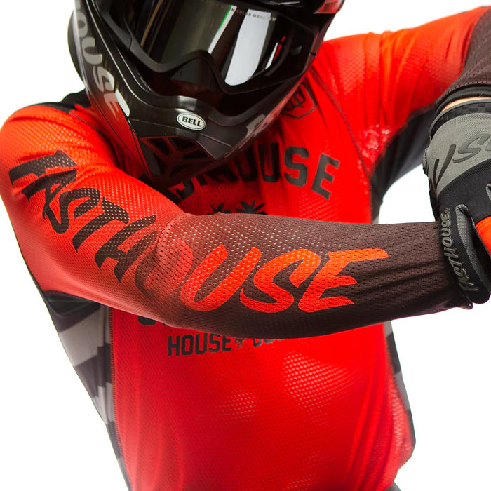 Fasthouse Grindhouse Air Cooled Asher Jersey - Youth - Infrared-Black