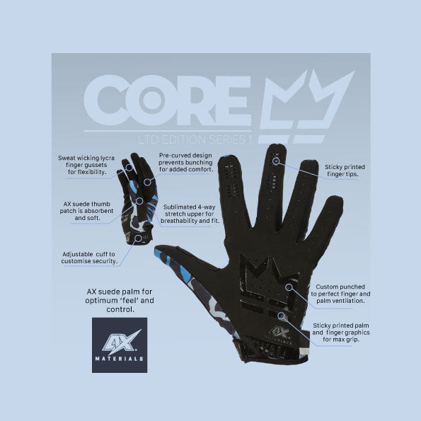 Royal Core MTB Glove - Skin Blue-Black