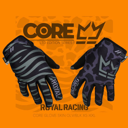 Royal Core MTB Glove - Skin Olive-Black