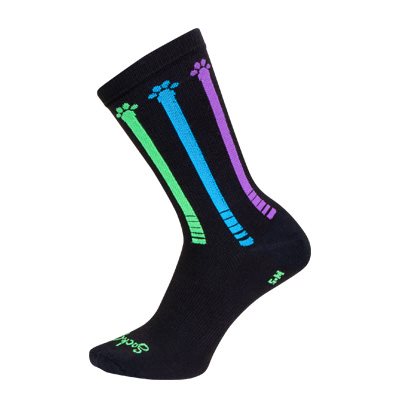 SockGuy 6" Crew Sock - Pawsitive