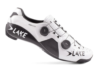 Lake CX403 Road Shoe - White-Black