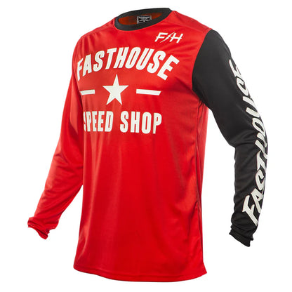 Fasthouse Carbon Jersey - Youth - Red