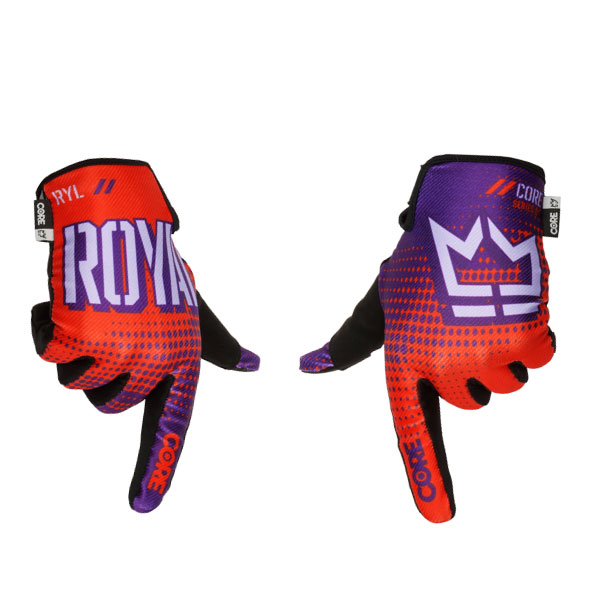 Royal Core MTB Glove - Dot Fade - Red-Purple