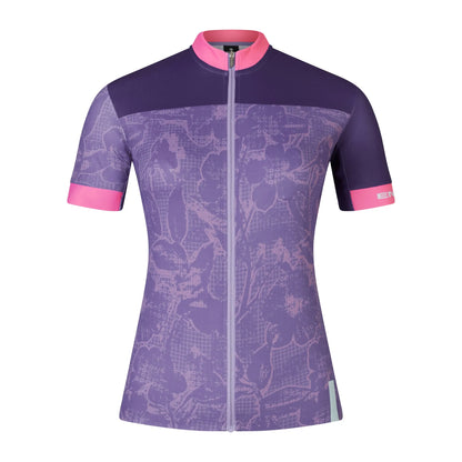 Endura FS260 Floral Block Short Sleeve Road Jersey - Womens - Bramble