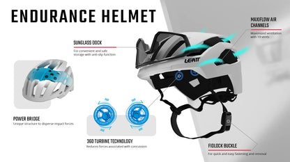 Leatt Endurance 4.0 MTB Helmet - White - 2024