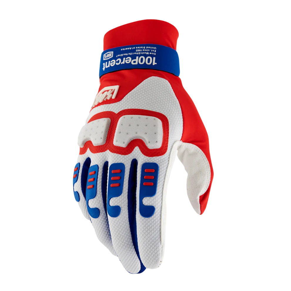 100% Langdale Glove - Red-White-Blue