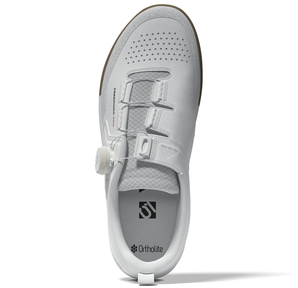 Five Ten Freerider Pro BOA Flat Pedal Shoe - Ftwr White-Core Black-Red