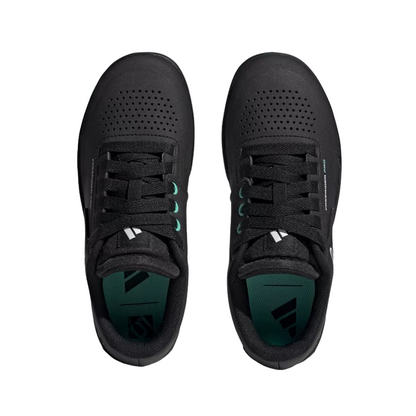 Five Ten Freerider Pro Flat Pedal Shoe - Womens - Core Black-Crystal White-Acid Mint