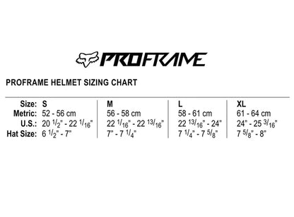 Fox Racing Proframe Full Face Helmet - Matt Black - 2023