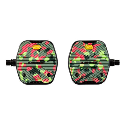 Look Geo City Grip Flat Pedals - Camo