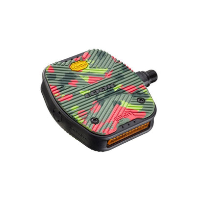 Look Geo City Grip Flat Pedals - Camo