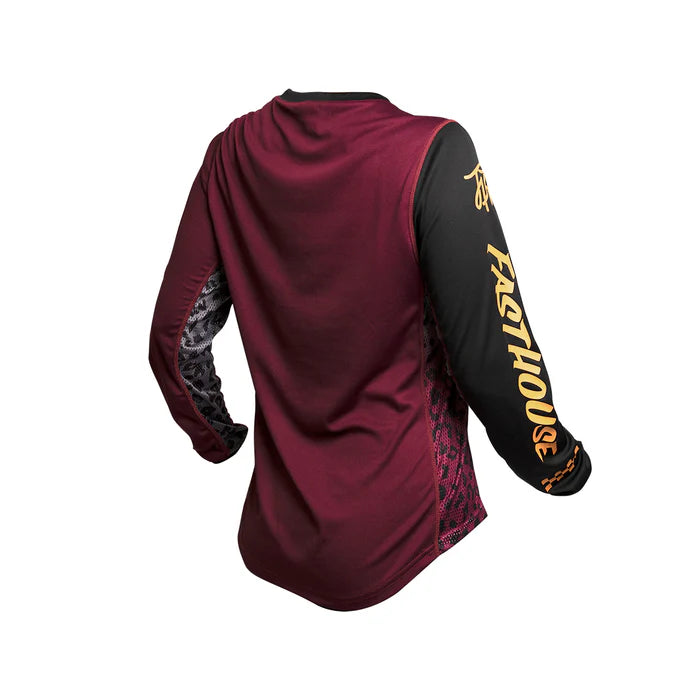 Fasthouse Grindhouse Golden Crew Jersey - Girls - Maroon