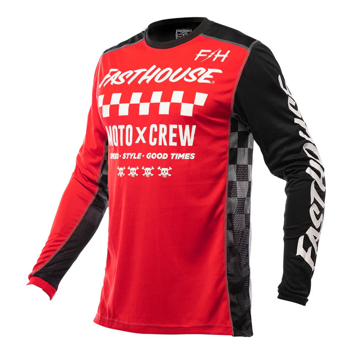 Fasthouse Grindhouse Alpha Jersey - Youth - Red-Black