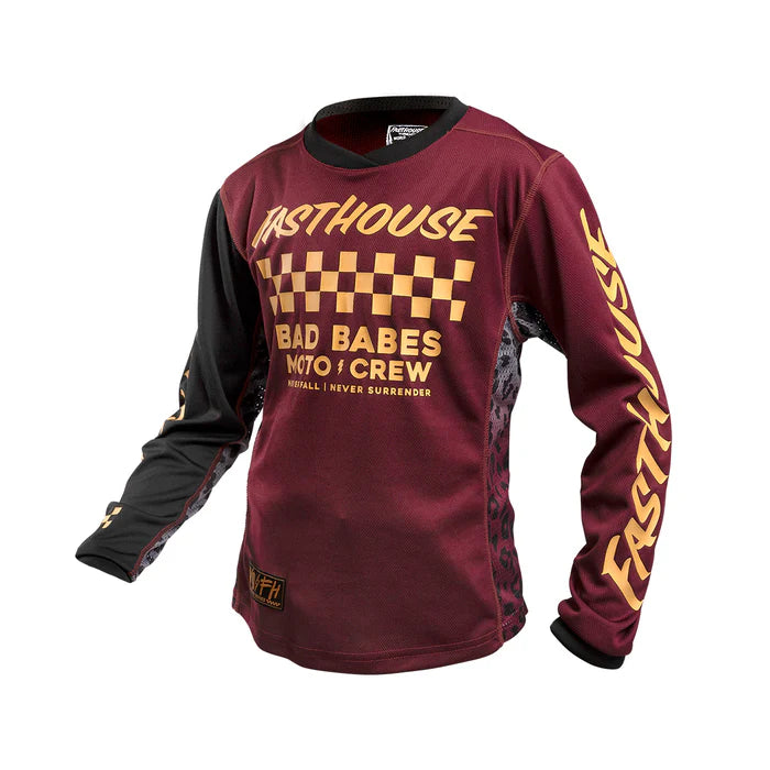 Fasthouse Grindhouse Golden Crew Jersey - Girls - Maroon