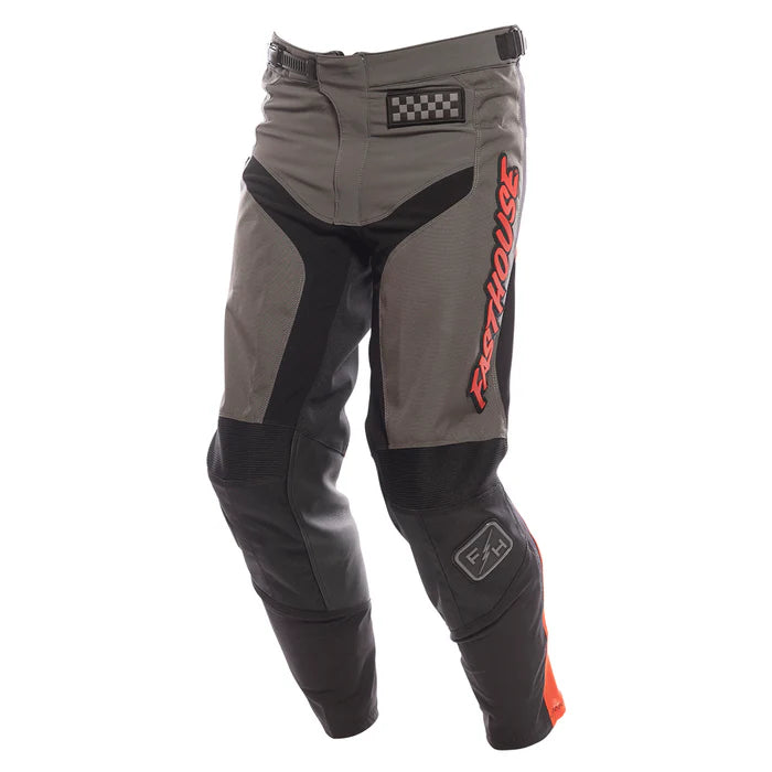 Fasthouse Grindhouse Pant - Youth - Gray-Red