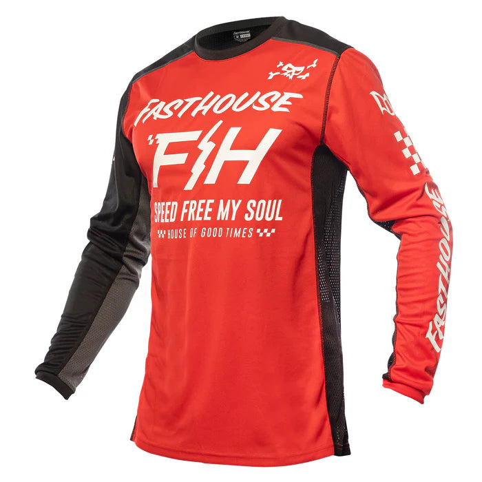 Fasthouse Grindhouse Slammer Jersey - Red-Black