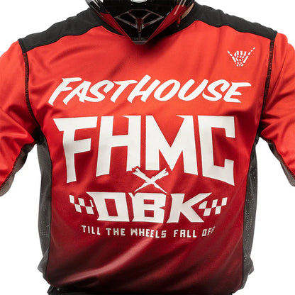 Fasthouse Grindhouse Twitch Jersey - Youth - Red-Black