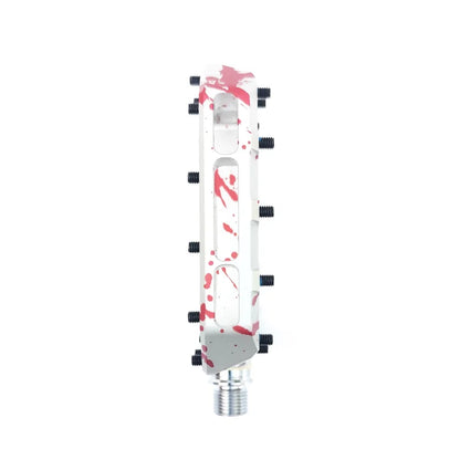 The Sensus Crue Flat Pedal - CroMo - Blood Splatter