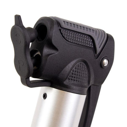 Serfas Big Stick Dual Head Mini Pump - Silver-Black