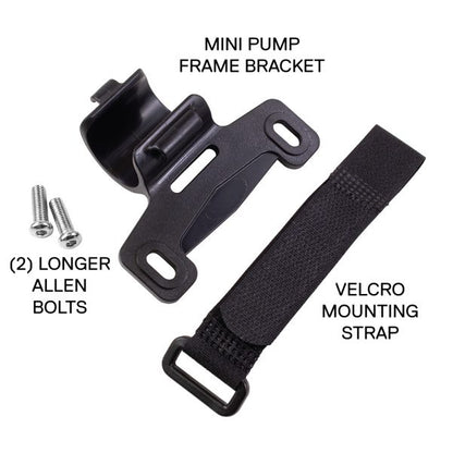 Serfas Big Stick Dual Head Mini Pump - Silver-Black