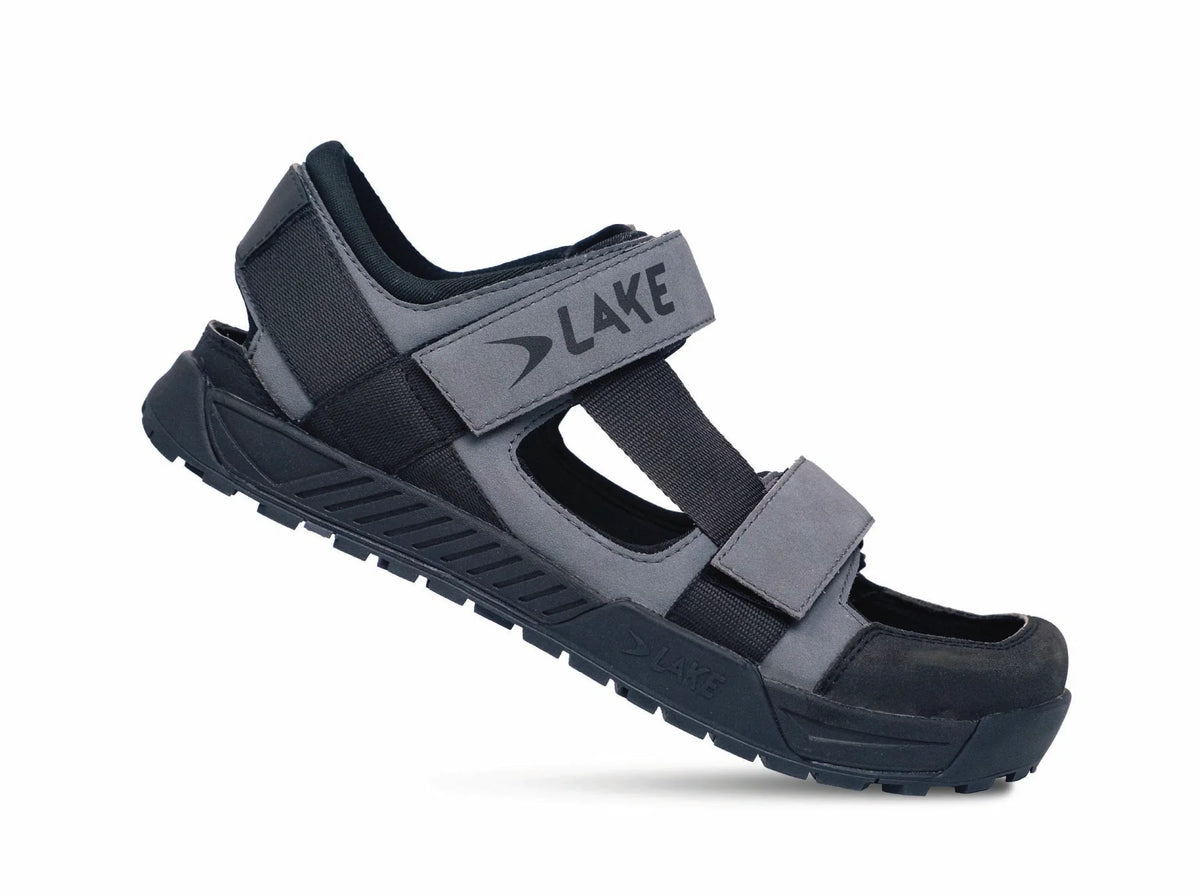 Lake LXSDL Cycling Sandal - Gray-Black