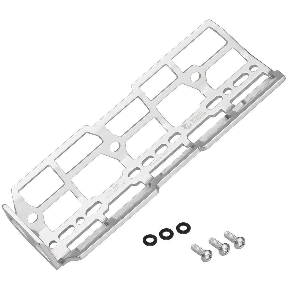 Wolf Tooth Components Morse Cargo Cage - Raw Silver