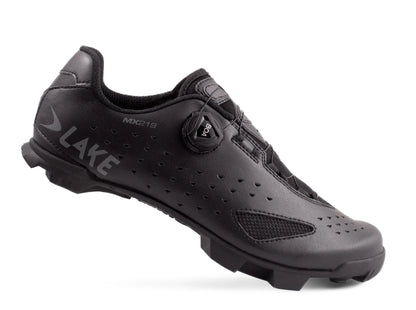Lake MX219 MTB Shoe - Wide - Black-Gray