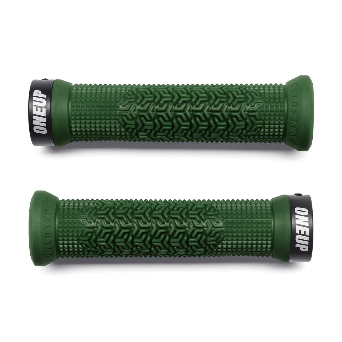 OneUp Jackson Goldstone Lock-On MTB Grips - Dark Green