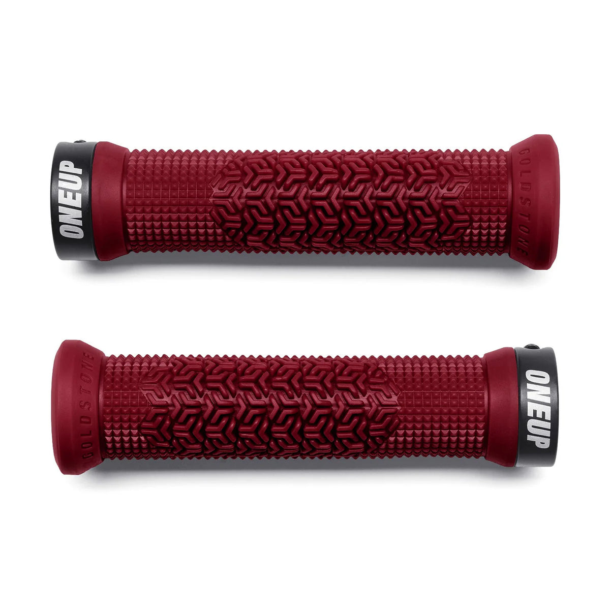 OneUp Jackson Goldstone Lock-On MTB Grips - Maroon