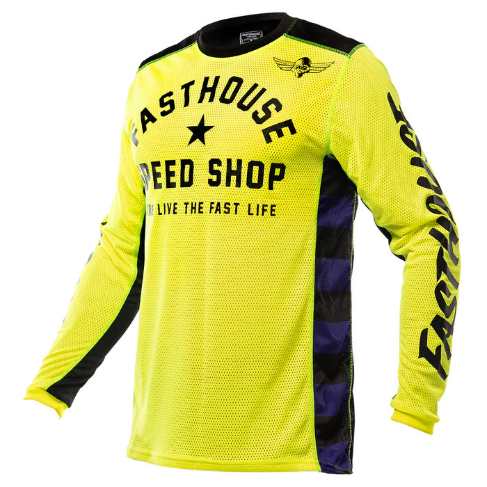 Fasthouse Originals Air Cooled Jersey - Youth - High Viz-Black