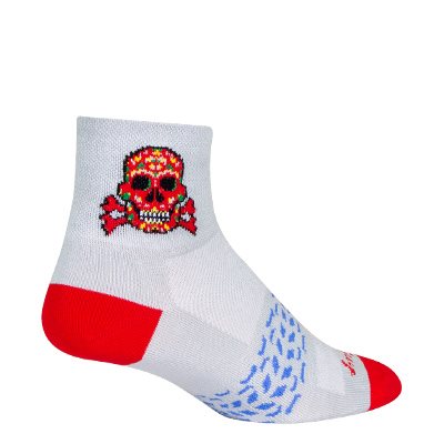 SockGuy Classic 3" Cuff Sock - Red Skull