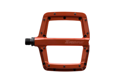 Race Face Turbine Flat Pedal - Fox Orange