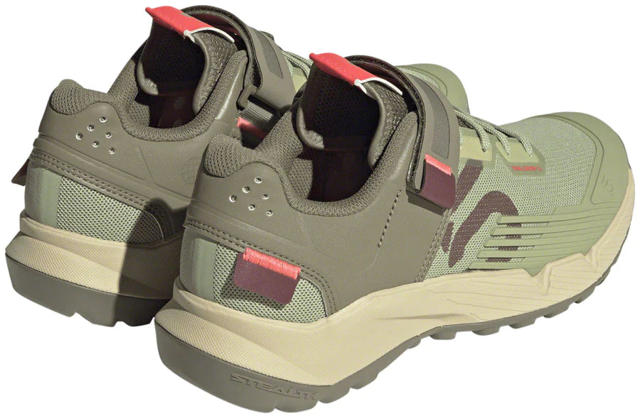 Five Ten Trailcross Clip-In MTB Shoe - Womens - Magic Lime-Quiet Crimson-Orbit Green
