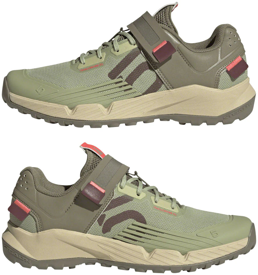 Five Ten Trailcross Clip-In MTB Shoe - Womens - Magic Lime-Quiet Crimson-Orbit Green