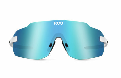 Koo Supernova Performance Sunglasses - White-Turquoise