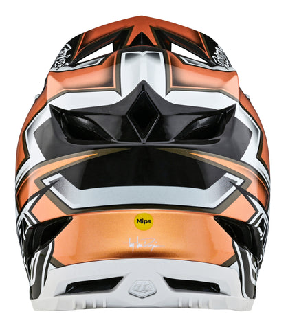 Troy Lee Designs D4 Carbon Full Face Helmet with MIPS - Ever - Black-Gold