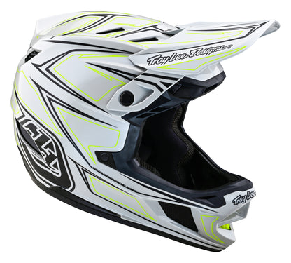 Troy Lee Designs D4 Composite Full Face Helmet with MIPS - Pinned - Light Gray