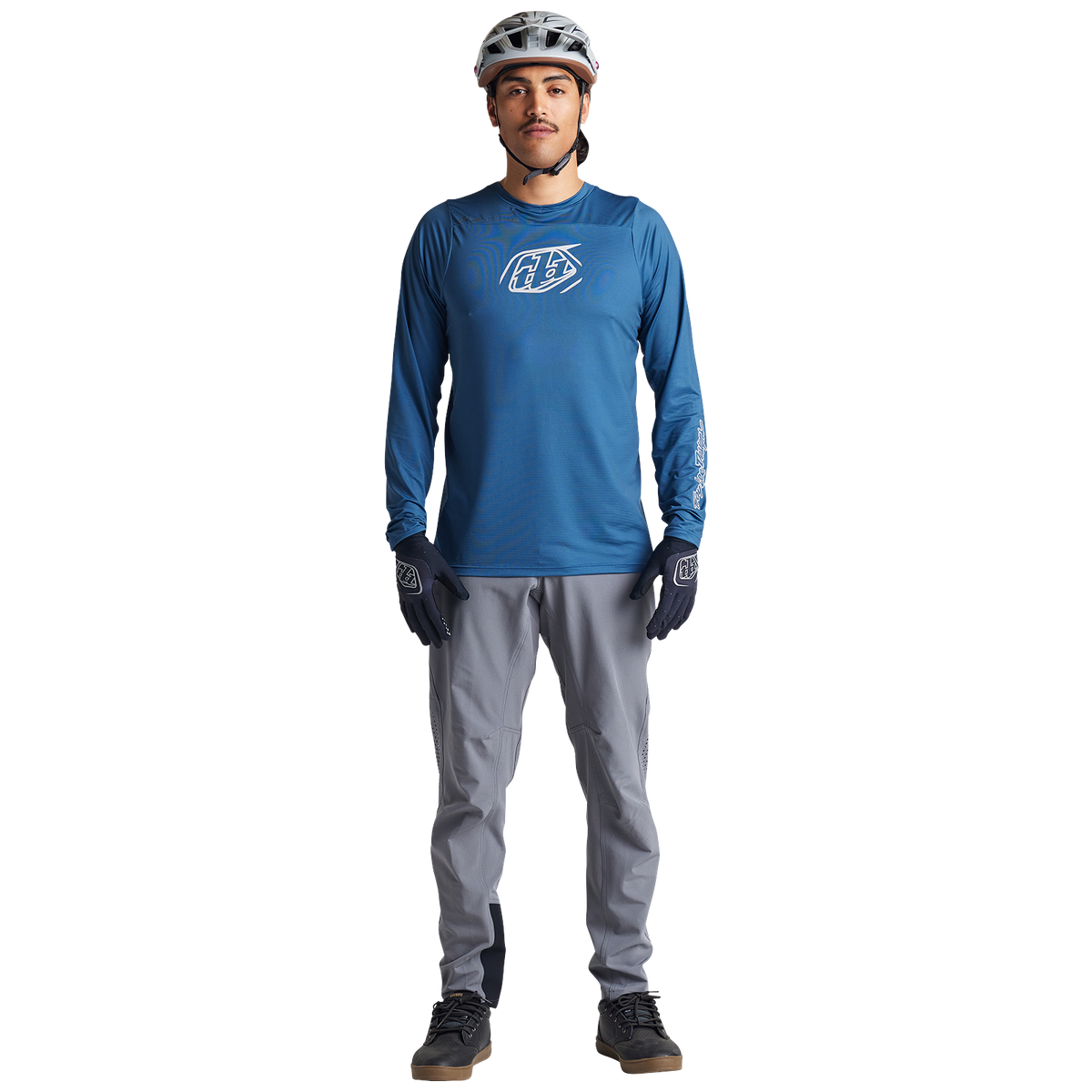 Troy Lee Designs Skyline Long Sleeve MTB Jersey - Iconic - Indigo