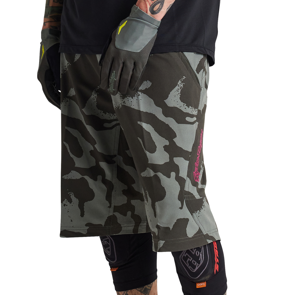 Troy Lee Designs Skyline MTB Short with Liner - Shadow Camo - Olive