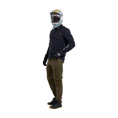 Troy Lee Designs Grind Flannel Plaid Shirt - Carbon