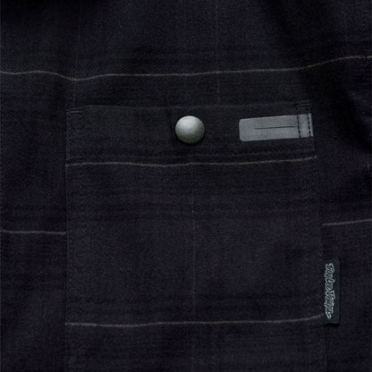 Troy Lee Designs Grind Flannel Plaid Shirt - Carbon