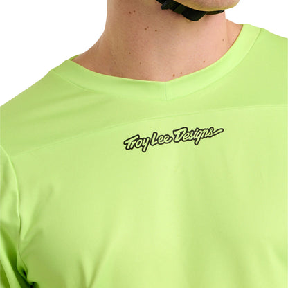 Troy Lee Designs Skyline Chill Long Sleeve MTB Jersey - Rockslide - Glo Yellow