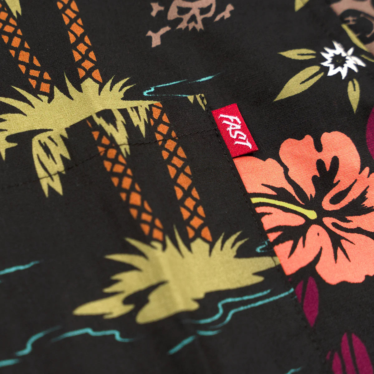 Fashouse Tribe Short Sleeve Button-Up Shirt - Youth - Black