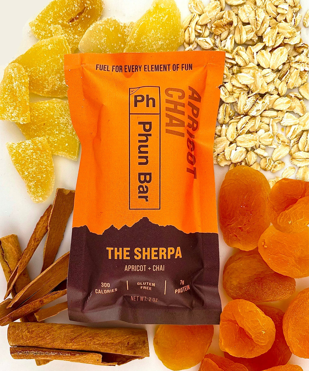 Phun Bar Energy Bar - The Sherpa - Apricot and Chai