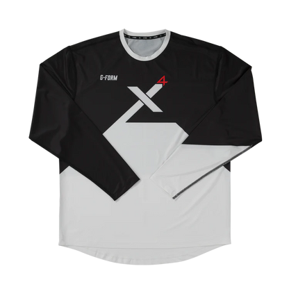 G-Form Pro-X4 Long Sleeve MTB Jersey - Youth - Black-White