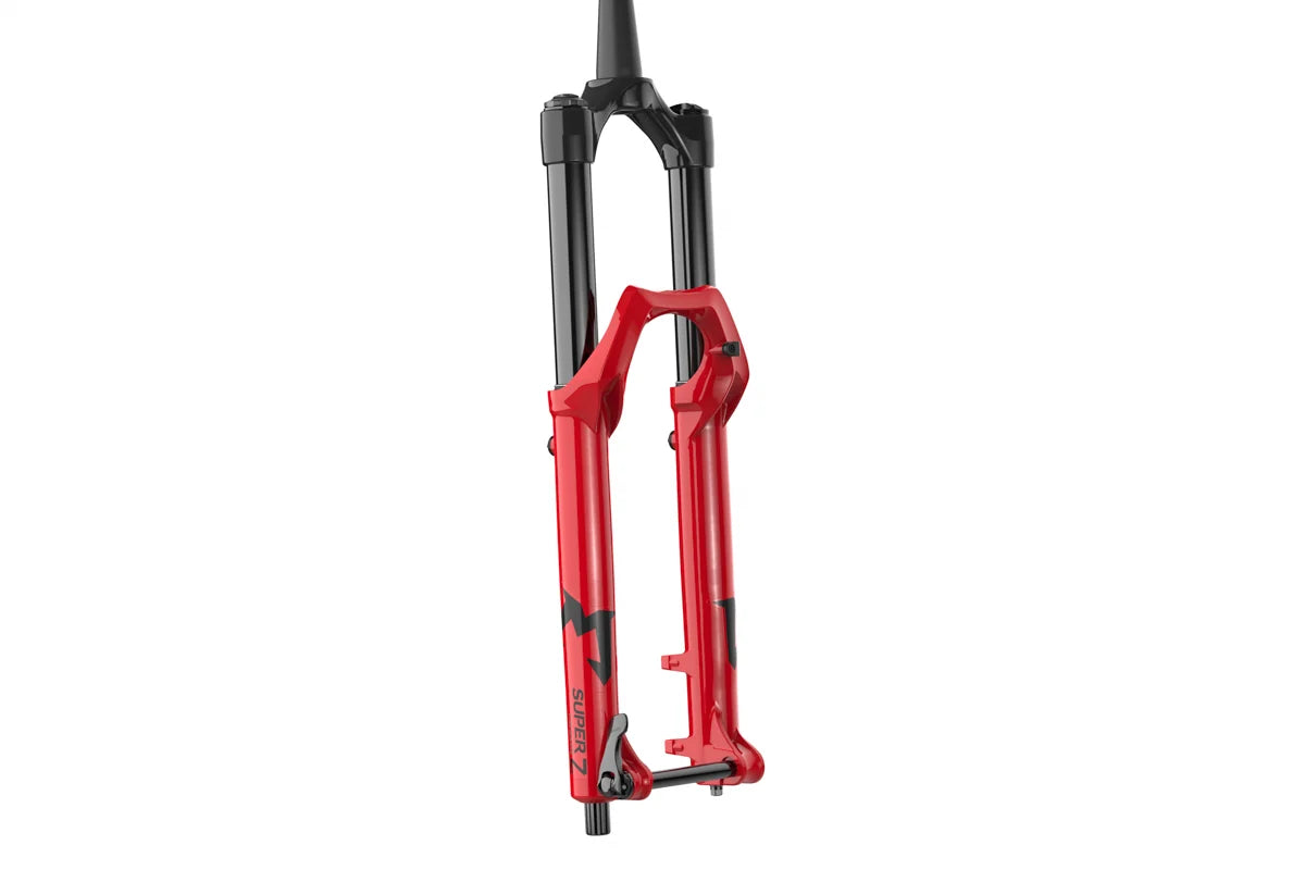Marzocchi Super Z 180 29 15QRx110 - Gloss Red-Clear Logo